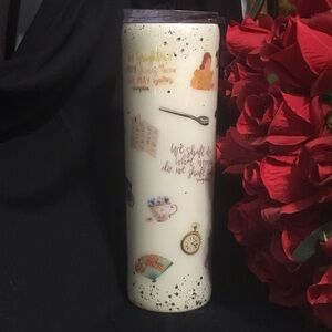 BRIDGERTON WHITE TRAVEL TUMBLER